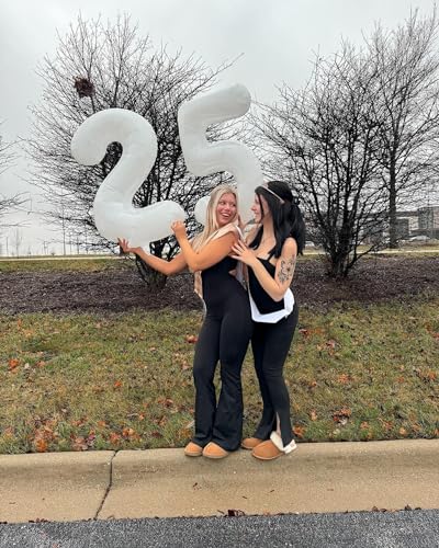 White Number 29 Balloon 40 inch, Translucent 29 Number Balloons, 29th White Birthday Decorations for Women Men, 29 Year Old Party Supplies