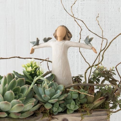 Willow Tree Happiness Hand-Painted Sculpture - Sentimental Gift for Celebrations