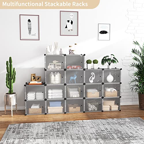 48-Inch Black Portable Shoe Rack Organizer with Door, 48 Pairs Capacity, Adjustable & Stackable