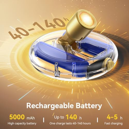 Rechargeable LED Spotlight Indoor 2-Pack - Gold Dimmable Accent Lights with Remote