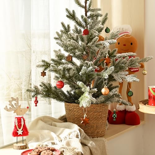 Gingerbread Christmas Ornaments Set 45pcs Mini Tree Decorations by DecorbyHannah