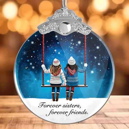 Sister Ornament 2025 Christmas, Soul Sister Ornament Gift, Big Sister Ornaments, Sister in Law Christmas Ornaments, Best Sister Gifts for Women, Sisterhood Gifts, for Adult Sister