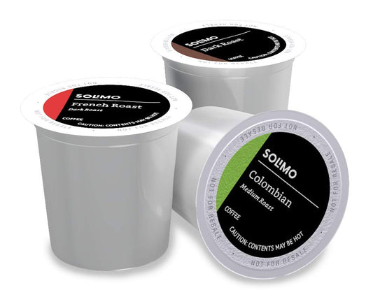 Solimo Coffee Pods - Assorted Flavors for Keurig 2.0 | French, Dark, Colombian - 100 Count