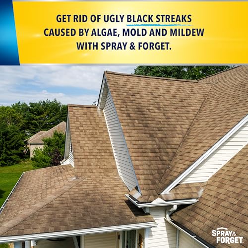 1 Gallon Roof Cleaner Concentrate - Removes Stains & Black Streaks - Pack of 1 (128 Fl Oz)