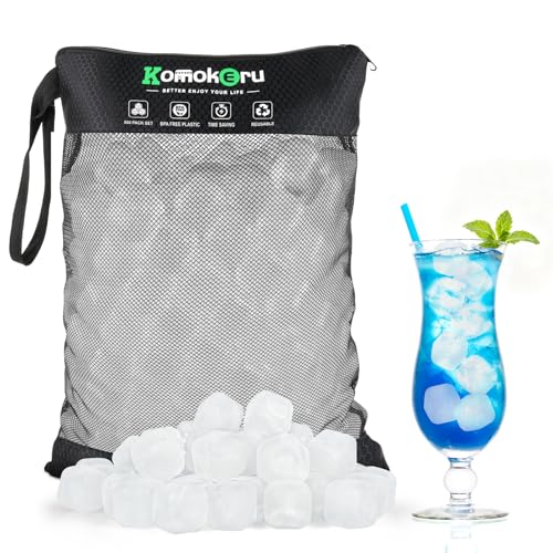 Reusable Ice Cubes for Drinks - 500 Pack Freezable Plastic Ice Cubes, Fast Cooling