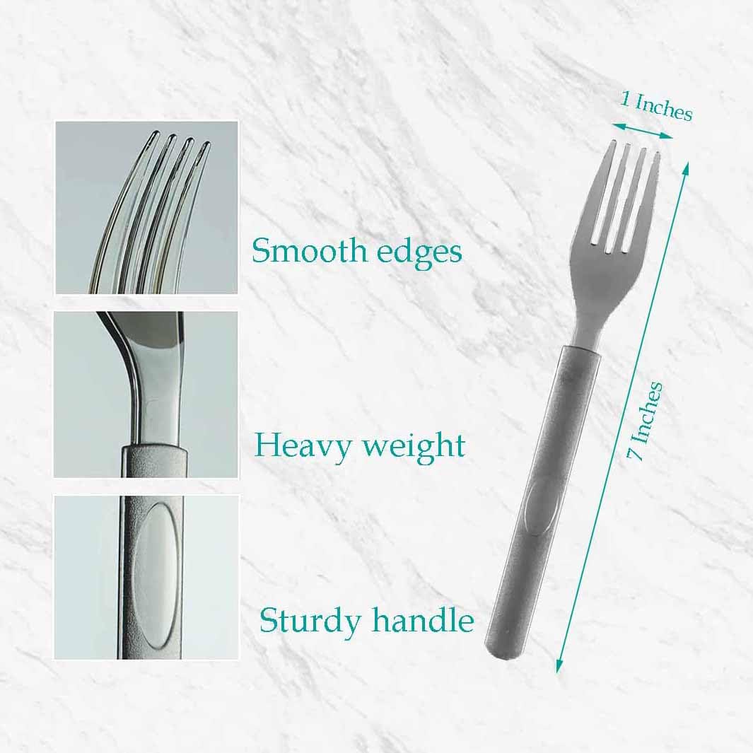 Gold Individually Wrapped Heavy Weight Disposable Plastic Forks - Perfect for Outdoor Parties & Family Gatherings