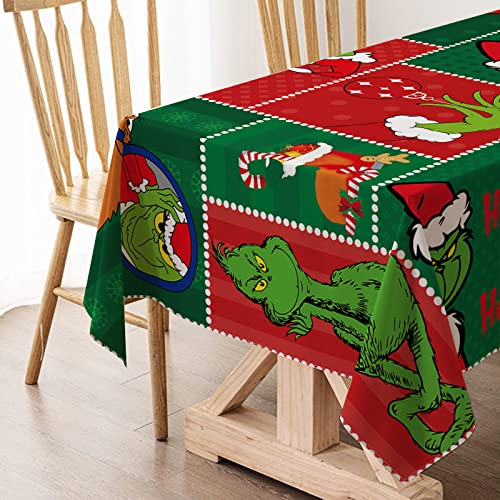 Hafangry Merry Christmas Tablecloth Green Winter Holiday Birthday