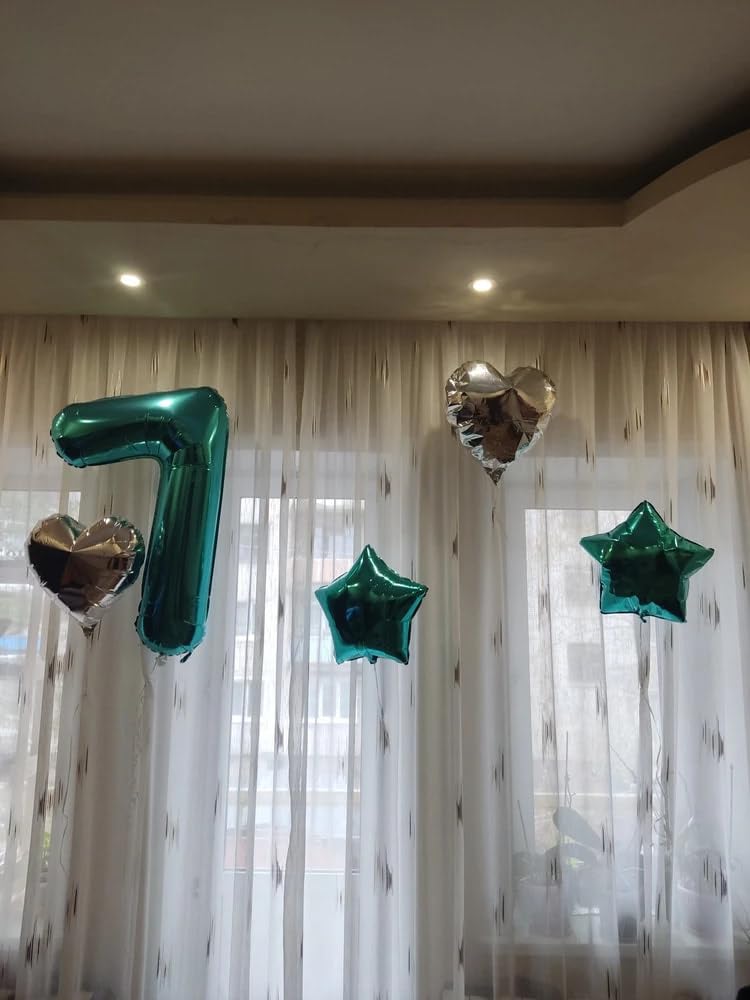 Teal Blue 9 Balloon, Number Balloons 40 Inch, 9th Giant Birthday Decorations for Girls, 19th 29th Party Decorations Supplies, Number 9 Balloon