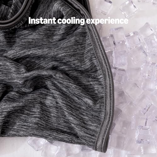 Reversible Cooling Blanket for Hot Sleepers - Queen Dark Gray