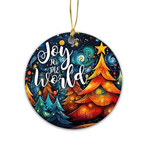 Nativity Religious Christmas Ornaments 2024 - Nativity Scene Ornament - Joy to The World Christmas Decorations, Christian Religious Ornaments for Christmas Tree(Joy to The World)