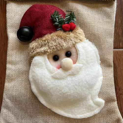 20" Santa Snowman Christmas Stockings Set of 2 Plush Xmas Personalized 20-Inch (Santa&Snowman)