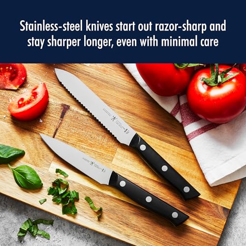 Henckels Dynamic 5-Piece Kitchen Knife Set with Chef, Bread, Utility, Paring & Santoku