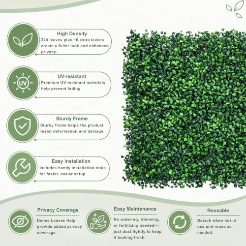 Grass Wall Panels 12 Pack - 20x20 High Density Artificial Foliage - Green Variation of THIS listing