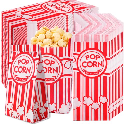 1000 Pack Paper Popcorn Bags 1oz - Individual Serving, Leak-Resistant