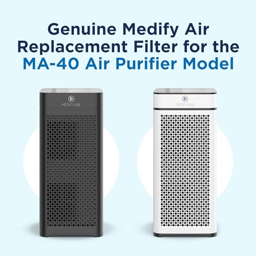 Medify MA-40 3-in-1 Air Filter Replacement for Allergens Smoke Dust Pollen Pet Dander - Variation 1