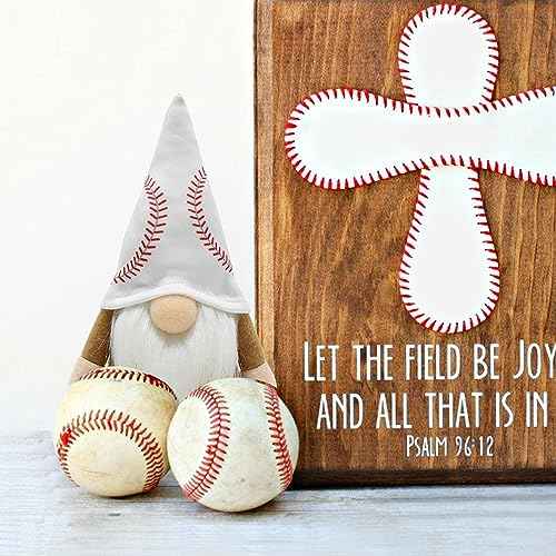 Little Baseball Gnomes Plush Ornaments Cute Swedish Tomte Nisse Dwarf Gnome Doll Sports Game Fans Gifts Tiered Tray Home Decoration