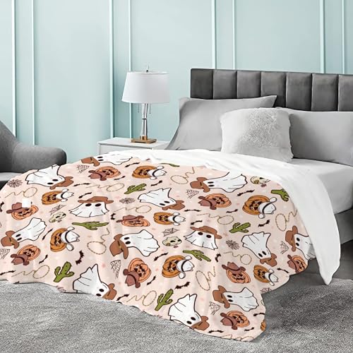 Cowboy Halloween 60x80 Lightweight Flannel Blanket - JOCASA
