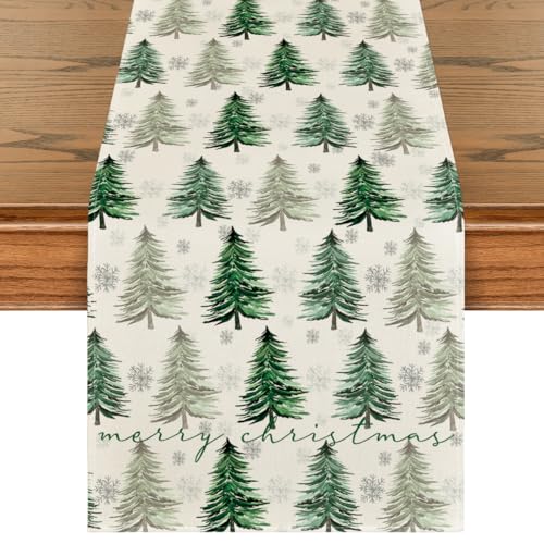 Artoid Mode 13 x 72 Inch Christmas Table Runner – Green