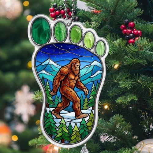 Bigfoot Ornament 3.94 Inch Camping Lover Gift - Outdoor Adventure Decor