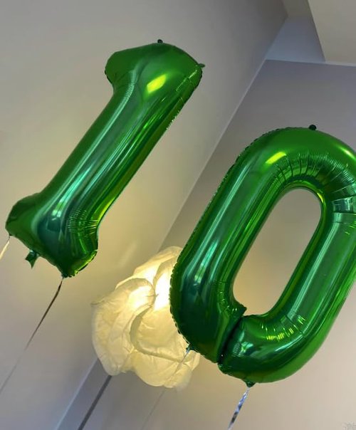 Green Number 19 Balloon 40 inch, 19 Number Balloons, 19th Green Birthday Decorations, 19 Year Old Girls Boys Party Supplies, St. Patrick's Day Games Theme Birthday Decorations