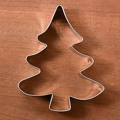 LILIAO Christmas Tree Cookie Cutter 4.3 inch Stainless Steel