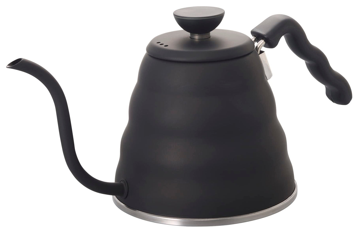Hario V60 "Buono" Drip Kettle Stovetop Gooseneck Coffee Kettle 1.2L, Stainless Steel, Black