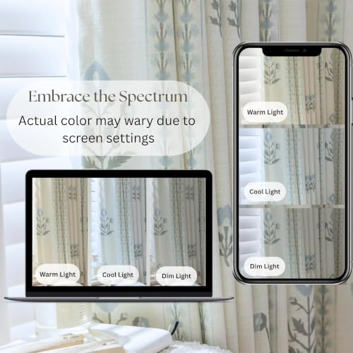 DrapePalette Antique White Floral Linen Curtains 30x96 Inch, Pack of 2 - Elegant Pinch Pleated Drapes for Living & Bedroom