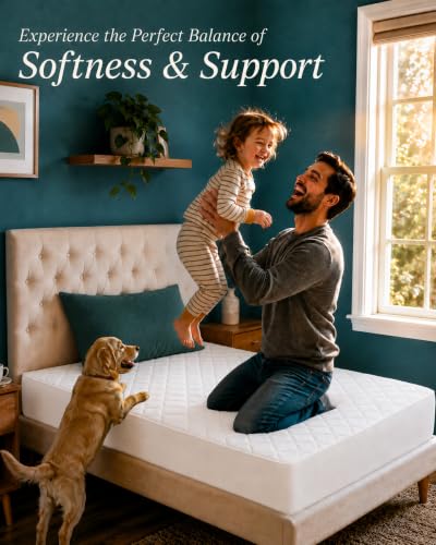 White Twin Mattress Pad Set of 2 - Fits 16-inch Deep Pocket Mattresses