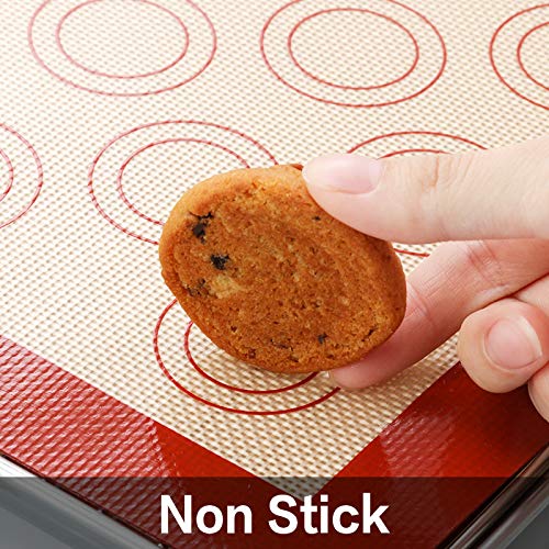 9-Piece Baking Sheet Set with Cooling Racks and Silicone Mats - 3 Sizes