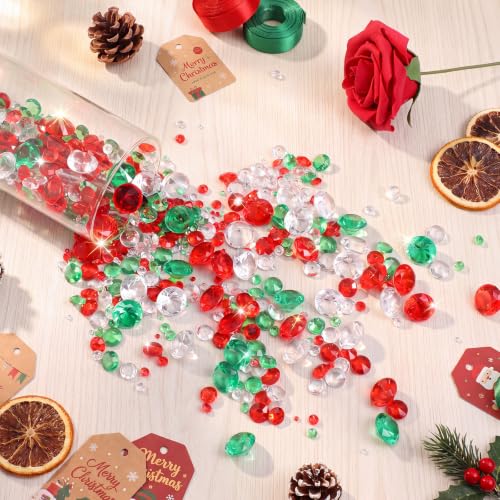 Hicarer 800 Pcs Diamond Acrylic Crystals for Table Scatter, Christmas