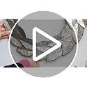 Silver Leaf Metal Wreath 16 Inch Galvanized Farmhouse Door Decor Christmas Fall
