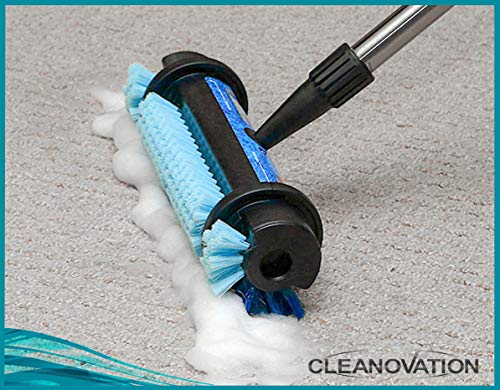 Carpet & Rug Cleaner Brush with Telescoping Handle - Stain & Dirt Removal