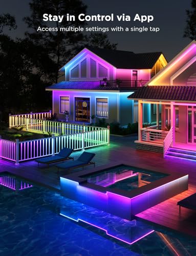 Govee Outdoor RGBICWW LED Strip Lights Pro 32.8ft Waterproof IP65
