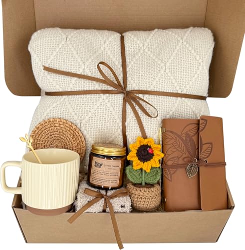 Self Care Gift Set for Women - Earth Tone Spa & Relaxation Gifts, Birthday & Get Well Presents