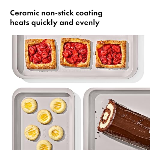 OXO Good Grips Non-Stick Pro Ceramic Coated Metal Bakeware 3-Piece Set - Storm Blue