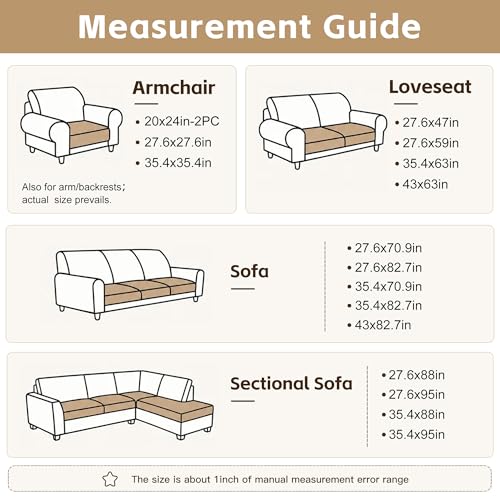 BIETYONE Washable Non-Slip Couch Cover for Dogs, Brown, 27.6 x 70.9 inches