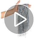 CCINEE Champagne Tinsel Icicles 2000 Strands Christmas Decorations 19.7"