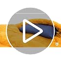 NEMO Fillo Elite Camping Pillow - Blue Horizon & Citron, Lightweight & Packable