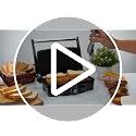 12 x 10 Inch Stainless Steel Panini Press with Nonstick Plates - 1200W