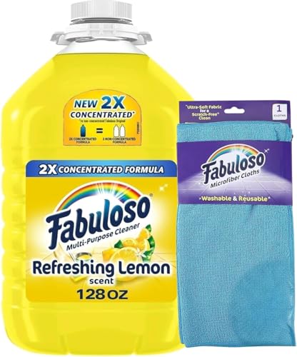 Fabuloso Lemon All-Purpose Concentrated Cleaner - 64 Gallons | Multi-Surface Floor & Home Cleaner