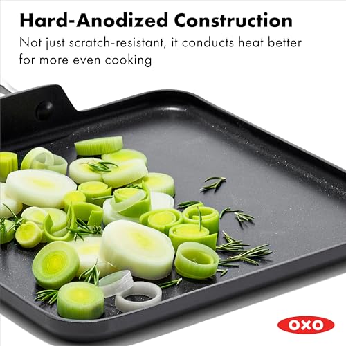 OXO Nonstick Griddle Pan 11 Inch Ceramic Hard-Anodized Cooking Skillet