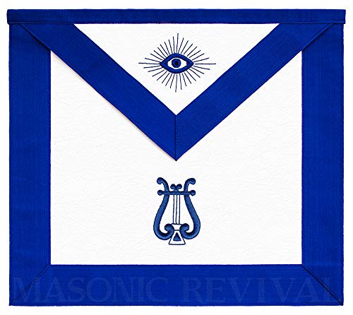 Masonic Revival Musician Lodge Officer Apron
