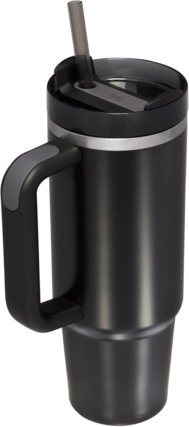 STANLEY Quencher H2.0 Tumbler - 30 oz Insulated Stainless Steel Cup with Straw | BPA-Free | Black Glow
