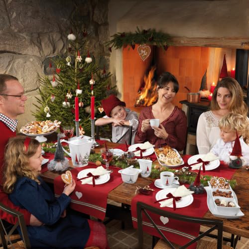 KPOSIYA Burgundy Velvet Christmas Napkin Rings Set - 20 Pcs, 7.5 Inch Holiday Table Decor