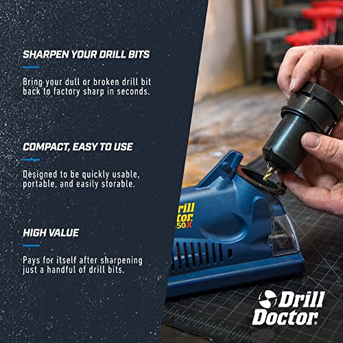 Drill Bit Sharpener - Pack of 1, Compatible with Standard 3/32" to 1/2" Bits