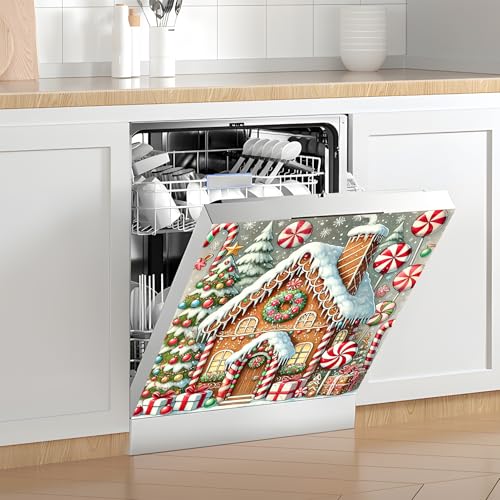 Dishwasher Magnet Cover Magnetic Sticker Decorative Refrigerator Wash