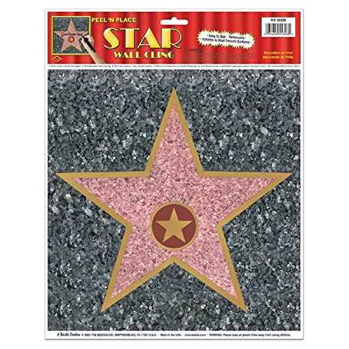 Beistle Walk of Fame Star Peel-N-Place Decoration