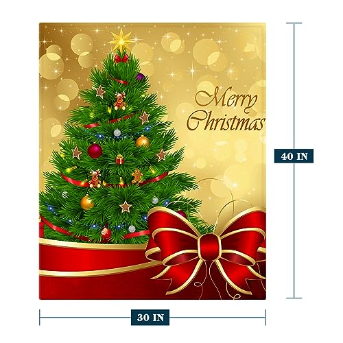 Neatee Living Christmas Baby Throw Blanket Small Christmas Tree Blanket Xmas Winter Blanket Lap Toddler Swaddle Crib Soft Lightweight Fuzzy Plush Fleece Blankets and Throws 30x40