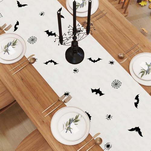 Halloween Table Runner - 13x72 Inch Fall Holiday Dining Decor