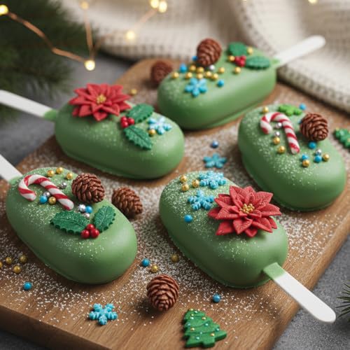 Christmas Silicone Mold Set for Cake Decorating Holiday Baking